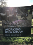 Working Dog Show Sign (Photo by Tom O'Dea)